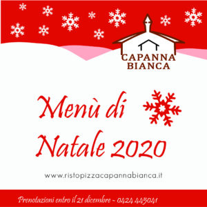 Scopri di più sull'articolo Menù di Natale Ristorante Capanna Bianca